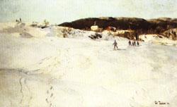 Frits Thaulow A Winter Day in Norway china oil painting image